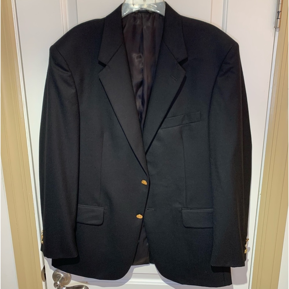 STAFFORD. Executive. Men’s black Jacket. 100% Wool.‎ Fully lined. Size 42.
